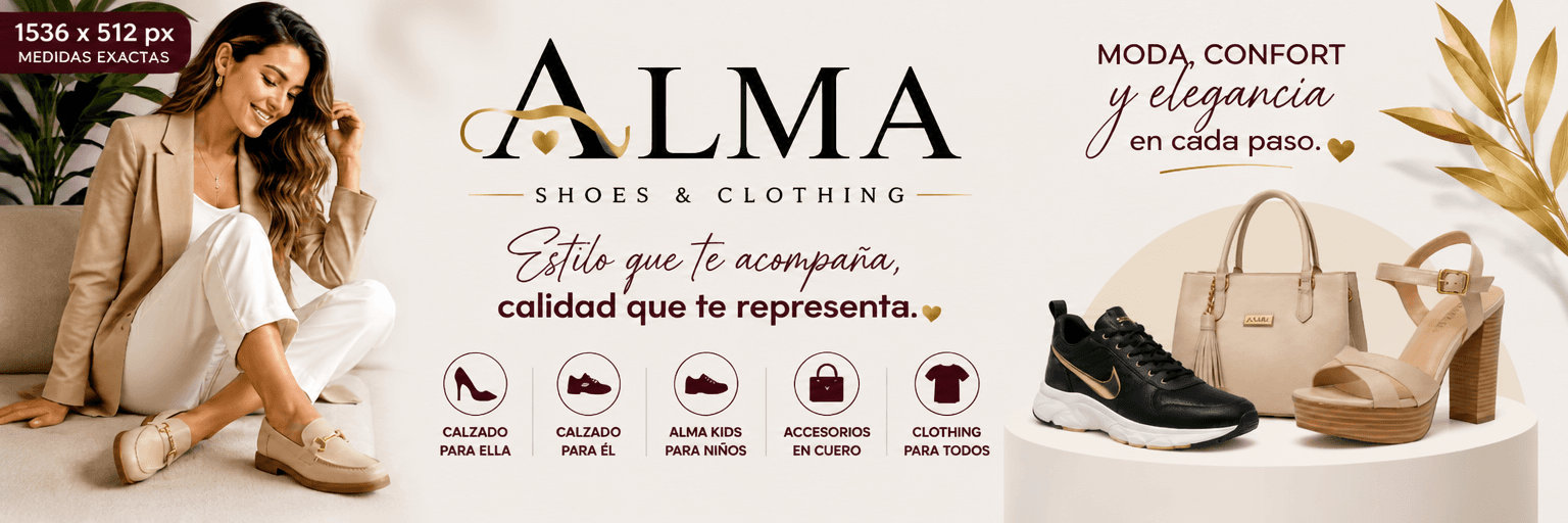 Banner de Alma Shoes & Clothing