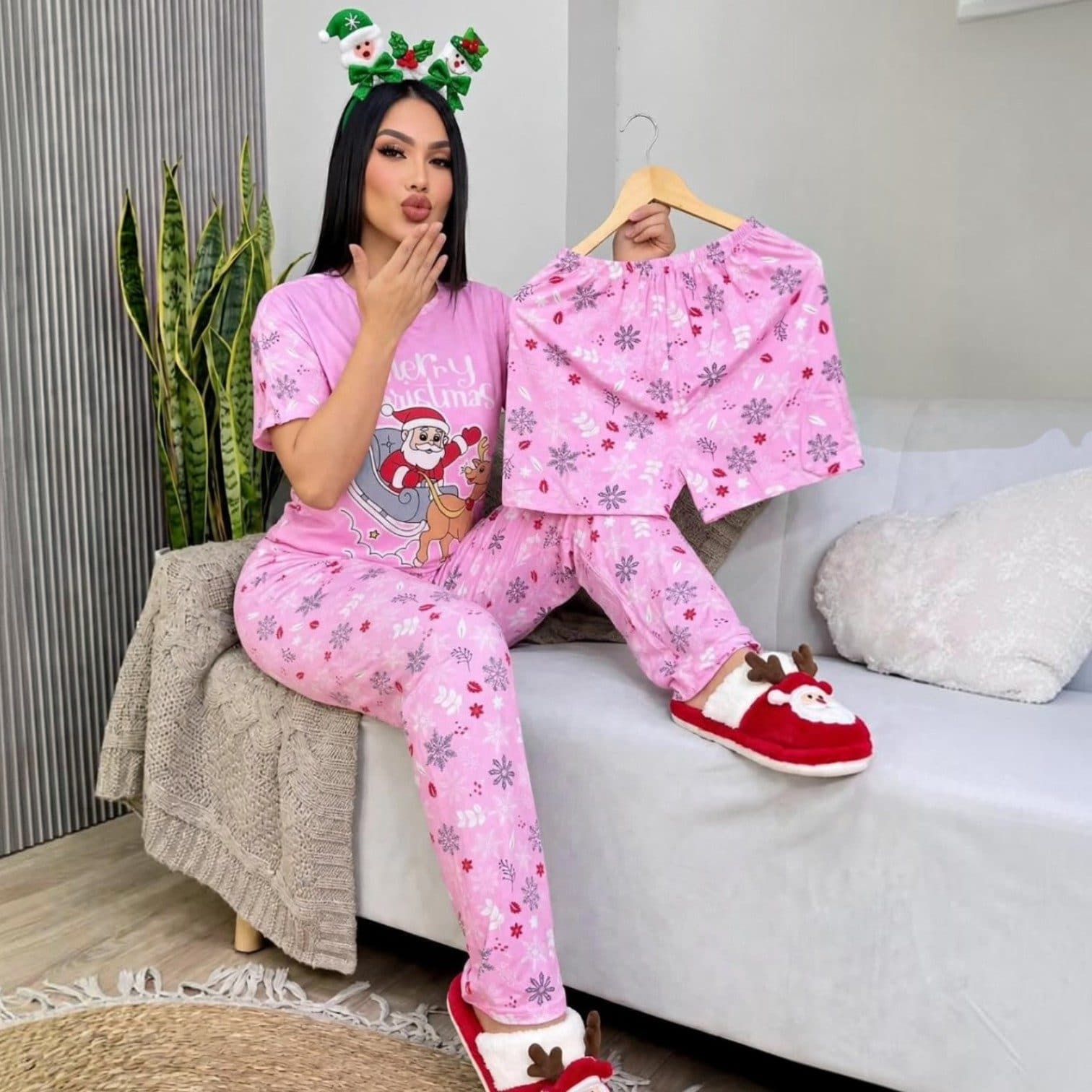 Trio Pijamas Mujer Navideñas